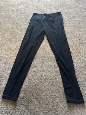 Tuff Athletics High-Waist Black Athletic Leggings size M